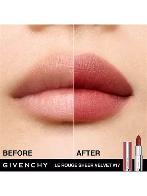 givenchy sheer velvet lipstick 17